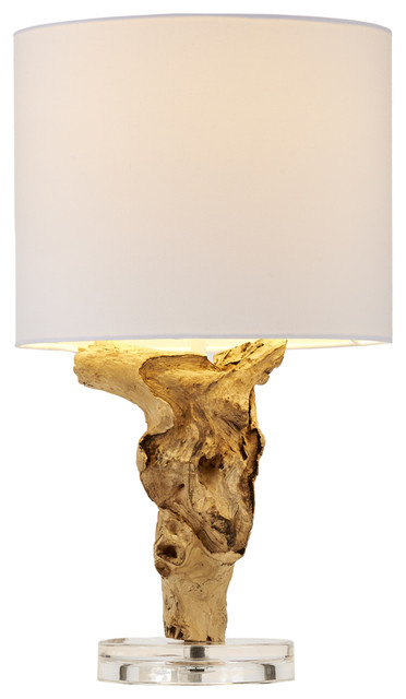 Mini Bleached Teak Root Table Lamp Beach Style Lamps By Mini Bleached Teak Root Table Lamp
