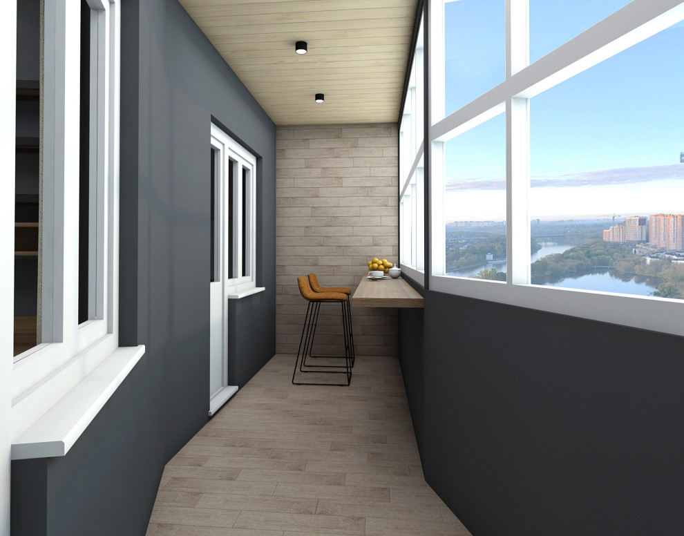 Дизайн-проект гостиной в стиле ЛОФТ