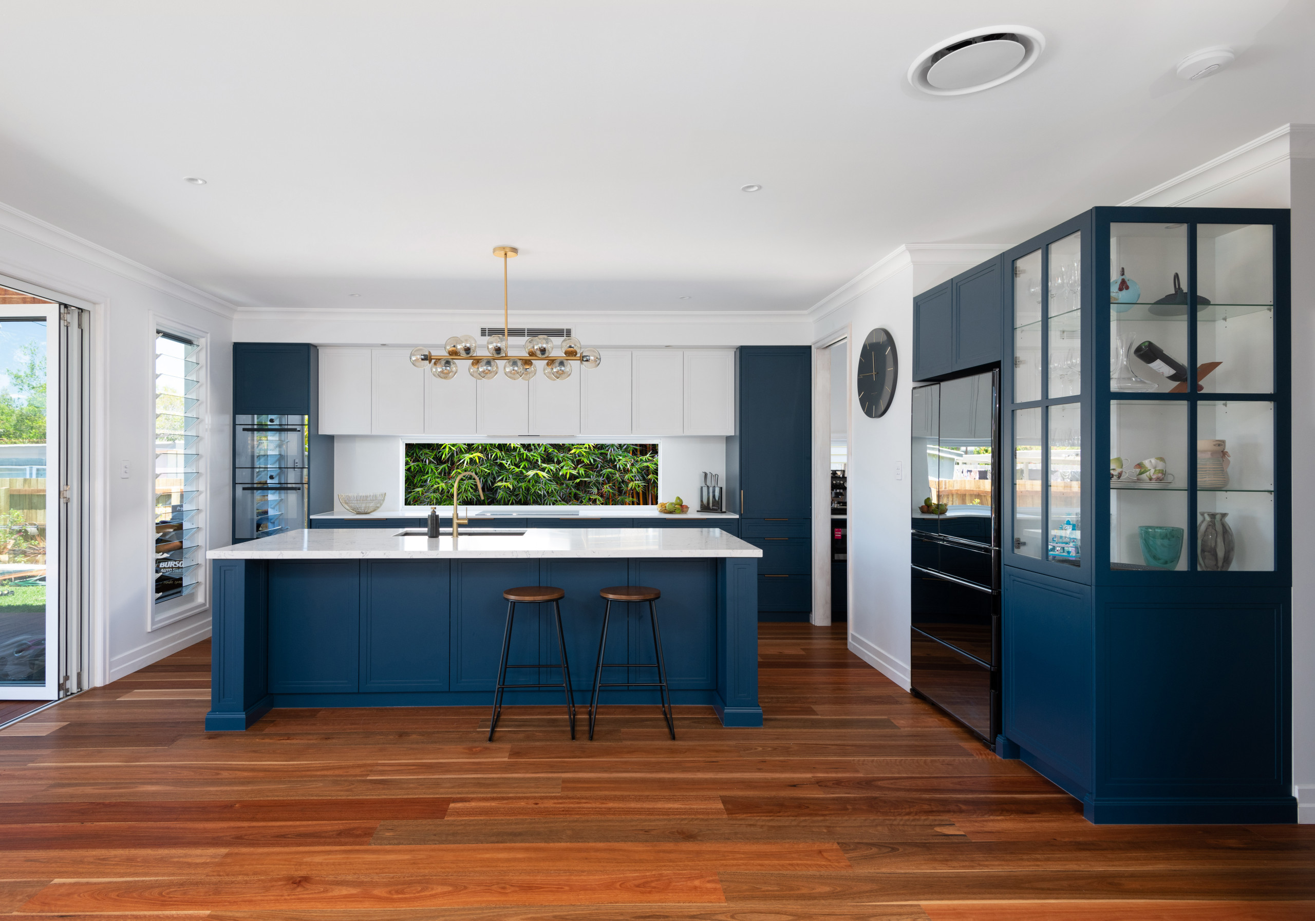 Kitchens By Kathie S Redesigned Blue White Kitchen Houzz Au