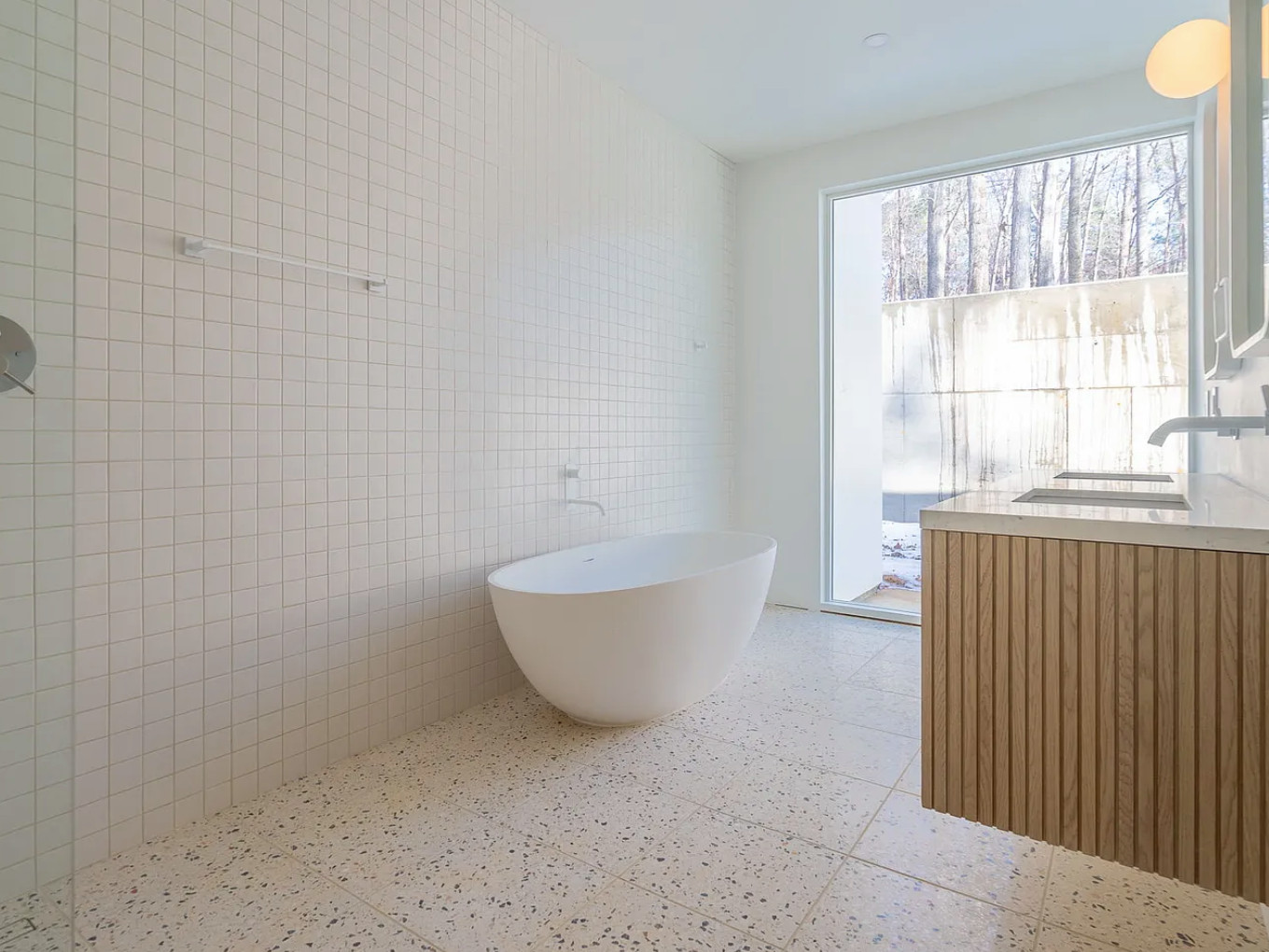 Bathroom - modern bathroom idea in Raleigh