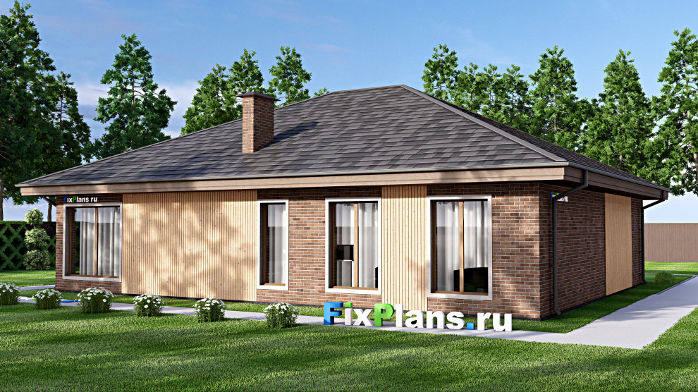 Проект одноэтажного дома 15х16м S305м2 F-14669