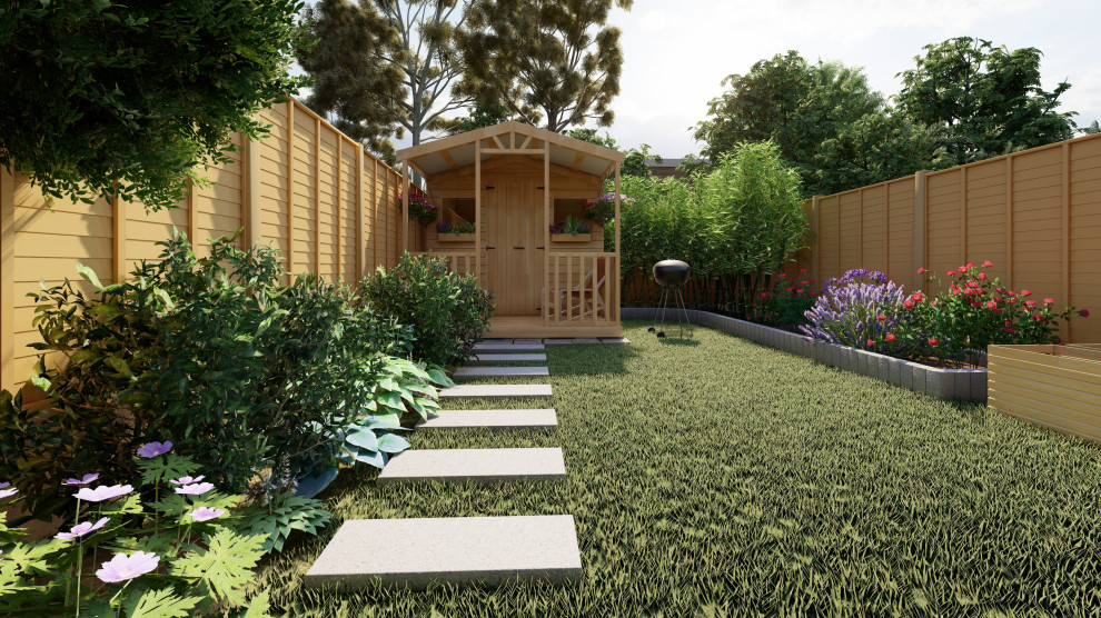 Дизайн заднего дворика в Ирландии