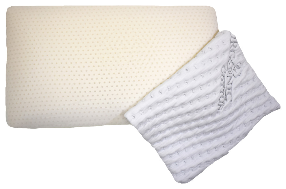 King Size Firm Talalay Latex Pillow Transitional Bed Pillows by