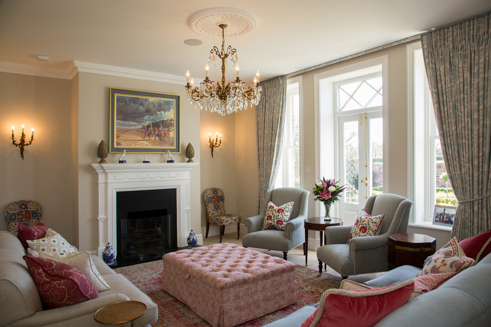 This is an example of a traditional living room in Cheshire.