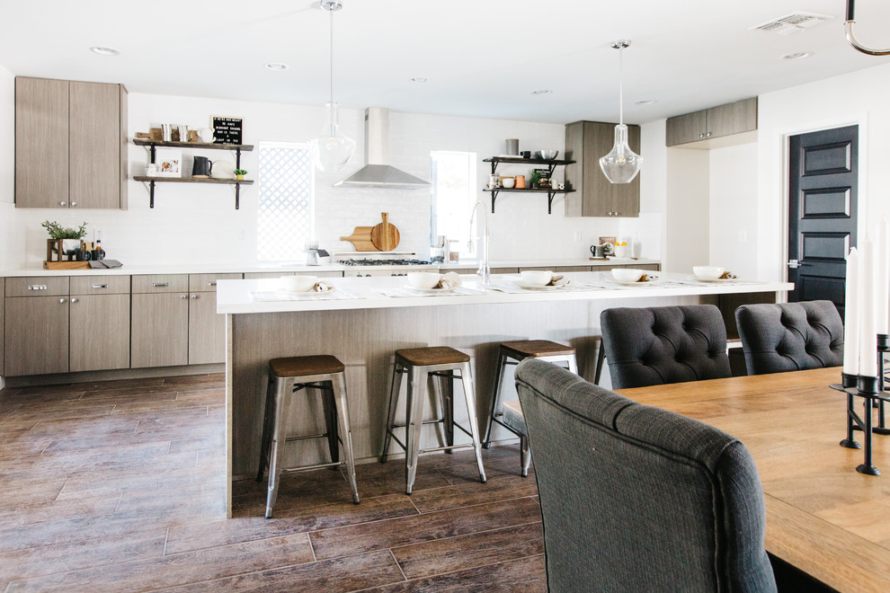 Inspiration for a transitional home design remodel in Phoenix