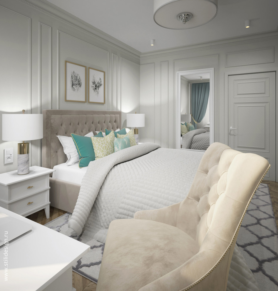 Современная / Американская классика. Квартира 86 кв.м