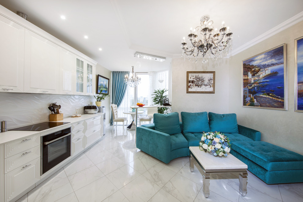 Гостиная с кухней