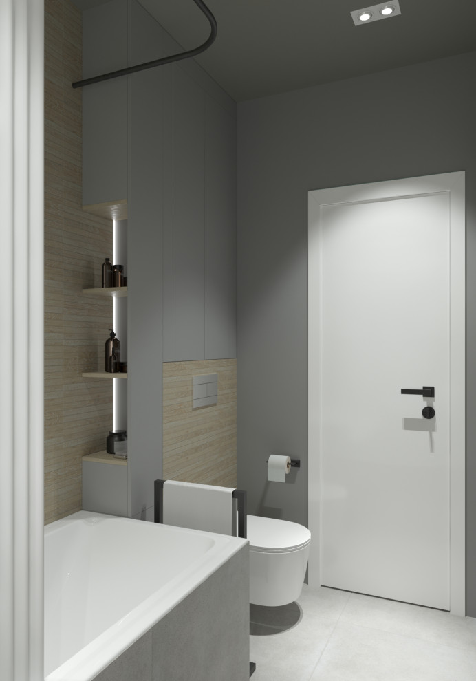 Дизайн-проект ванной комнаты в г. Минусинск