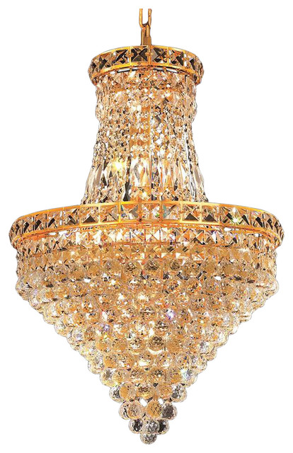 Tranquil 12-Light Chandeliers, Gold