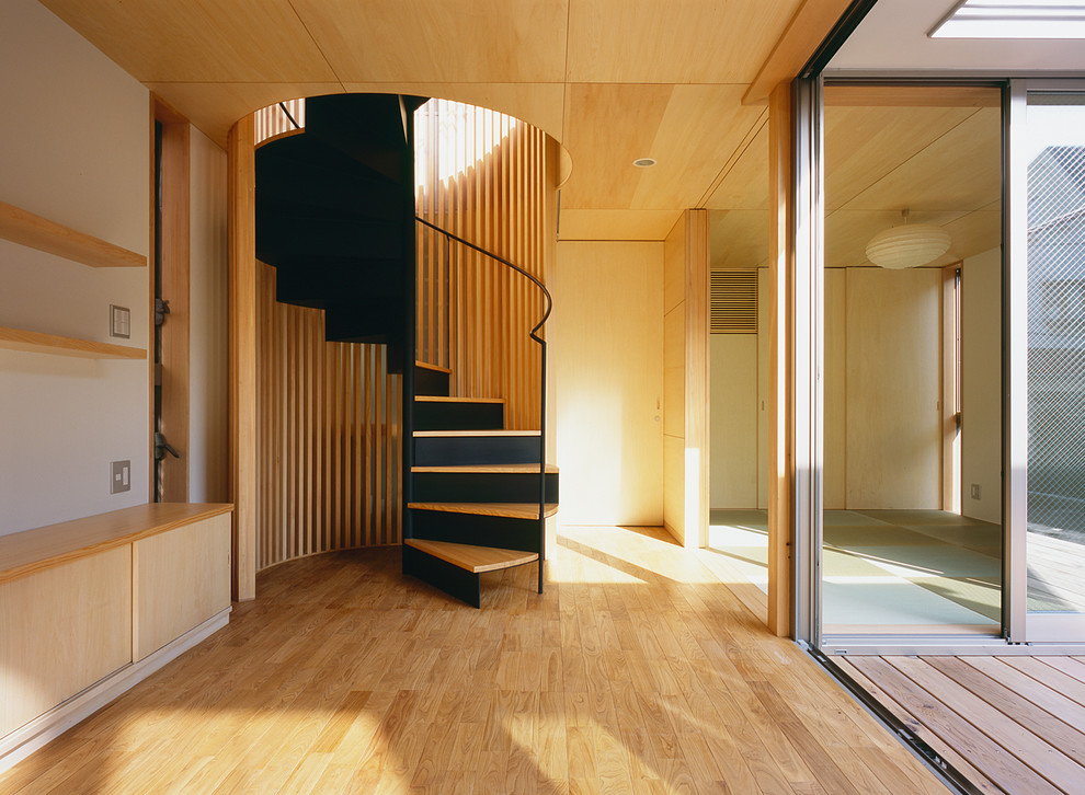 Design ideas for a modern staircase in Tokyo Suburbs.