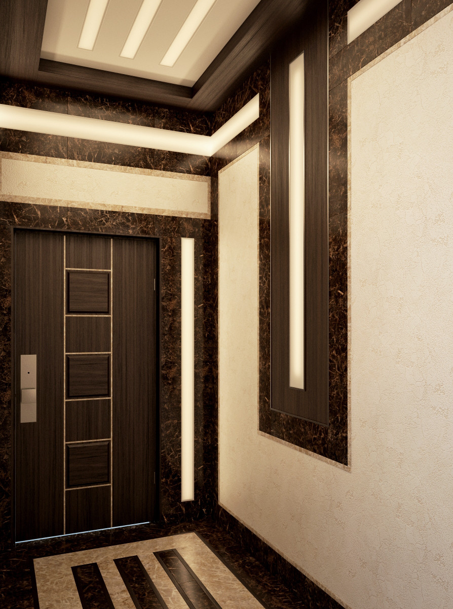 Дизайн лифтового холла в ЖК ZvonarskyDeluxe