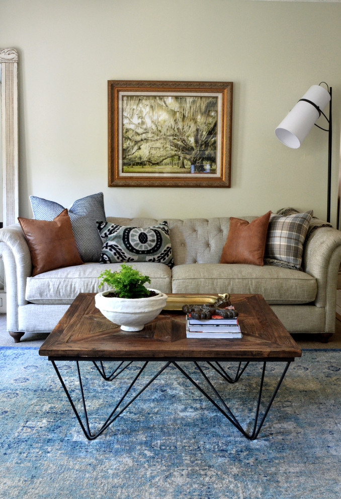 Inspiration for an eclectic family room in Houston.