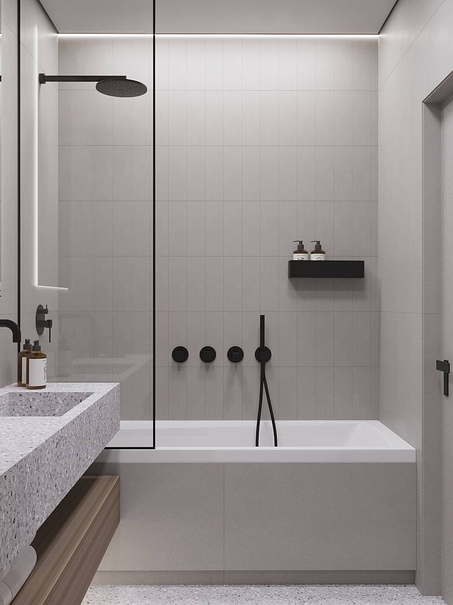 Ванная комната 4 кв.м. ЖК Европейский