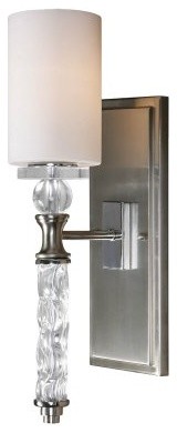 Uttermost 22486 Campania Wall Sconce - 5.25W in. Brushed Nickel Plated