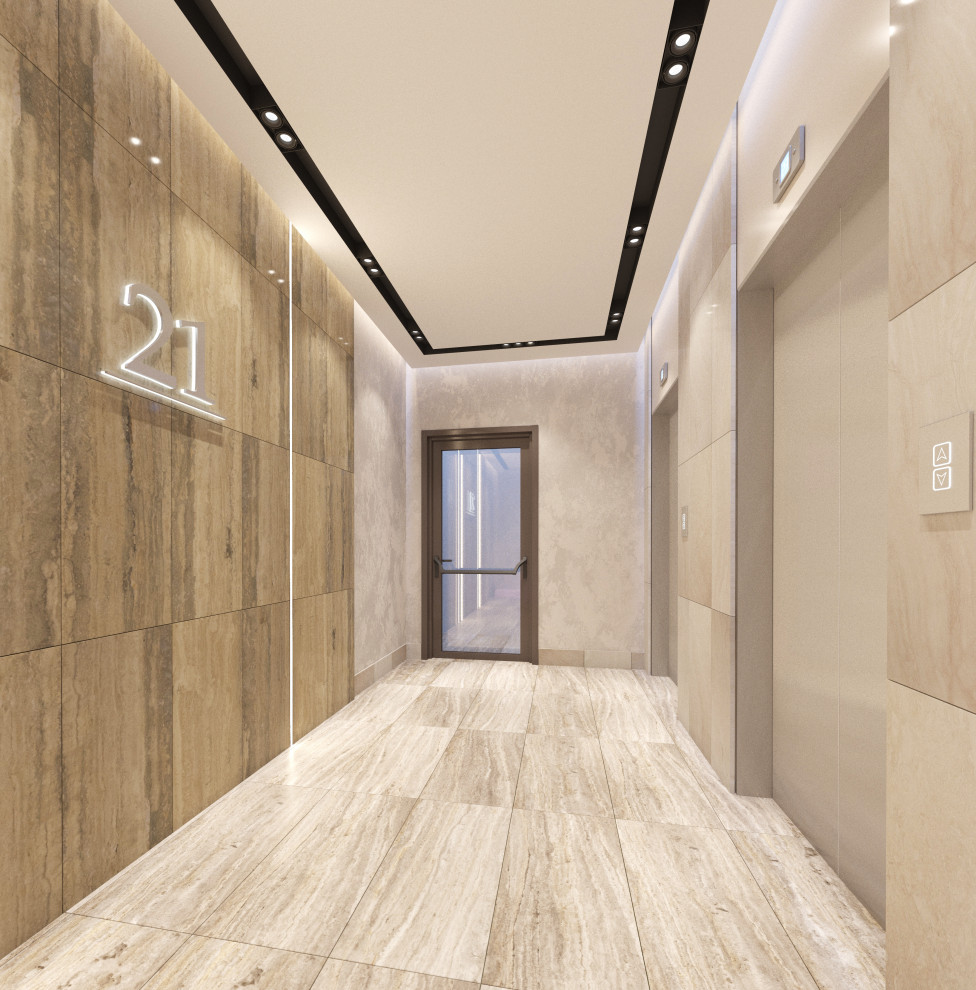 Дизайн-проект входного холла, для Жилого Комплекса.