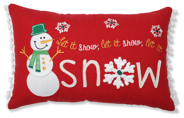 Let It Snow Lumbar Pillow