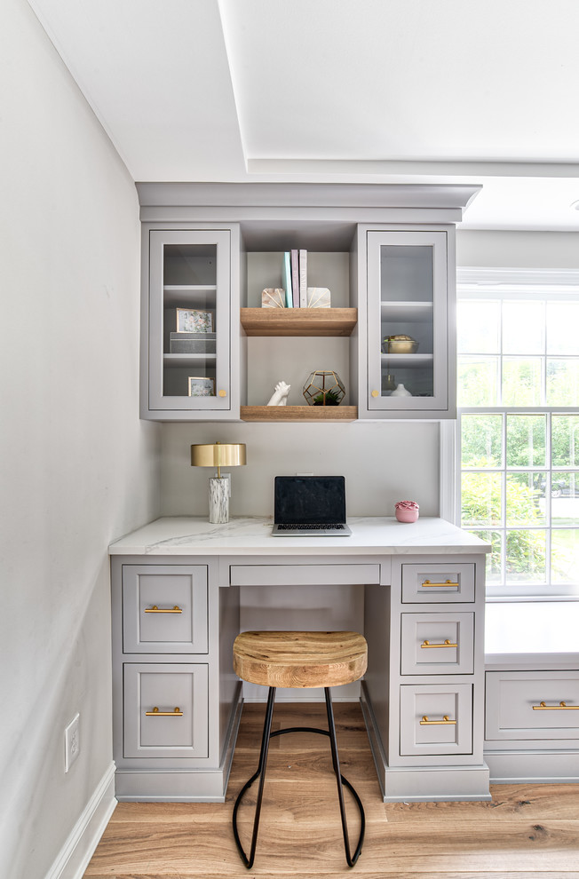 Frost BuiltIn Desk Transitional Home Office New York by