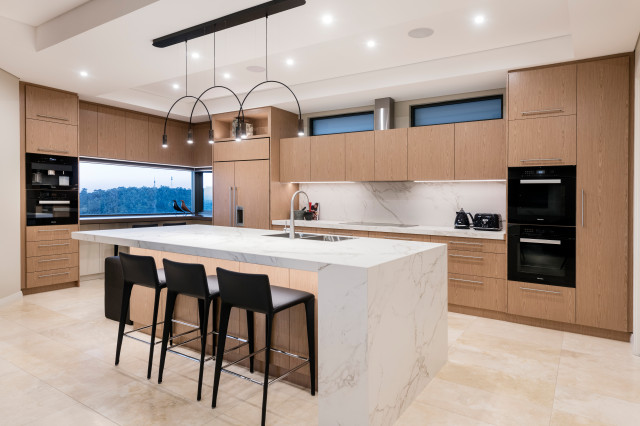 Pre and Post Construction - Lesmurdie contemporary-kitchen