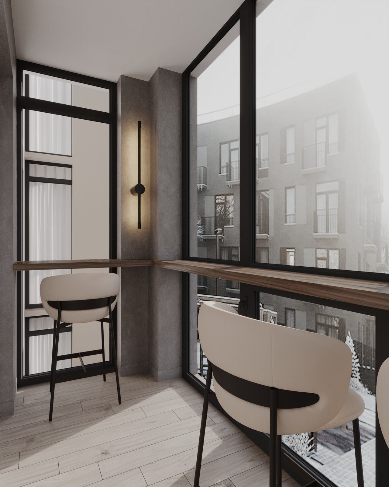 Двухкомнатная квартира с современным дизайном