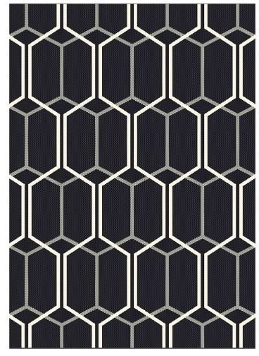 Patio Rectangular Rug Black Modern Floor Rugs By Rugs