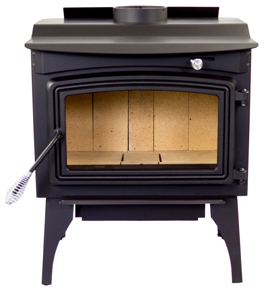 Pleasant Hearth 1,800 Sq. Ft. Medium Wood Burning Stove with Legs