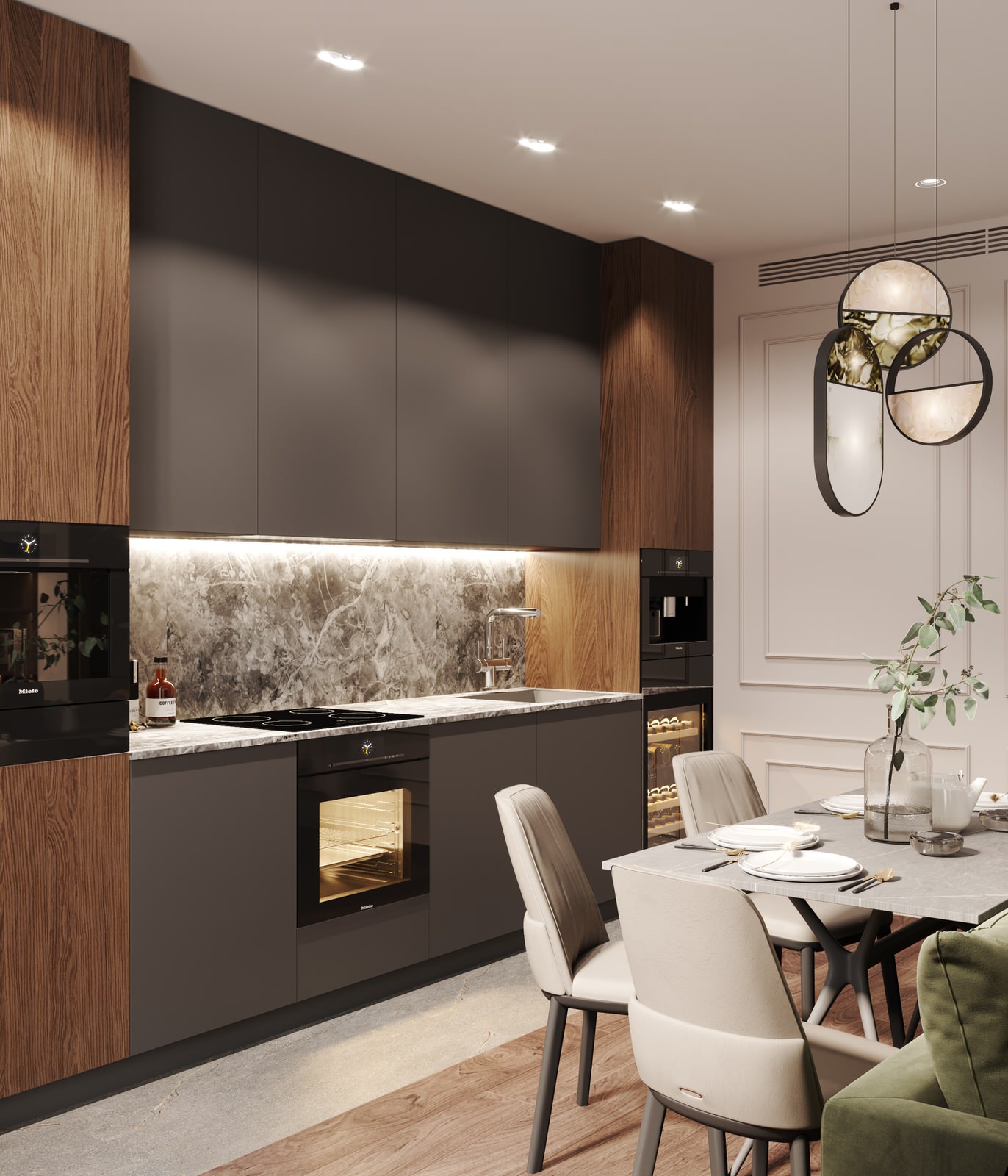 Квартира 102 кв. м. в современном стиле ЖК Life- Ботанический сад.