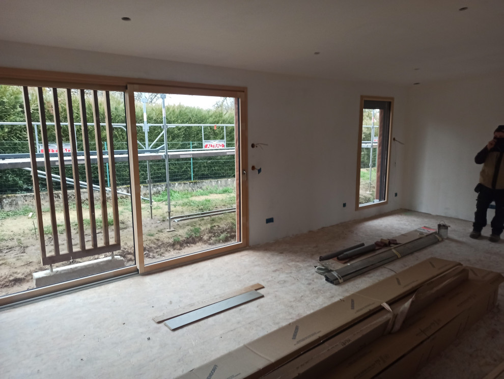 Construction de maison style moderne