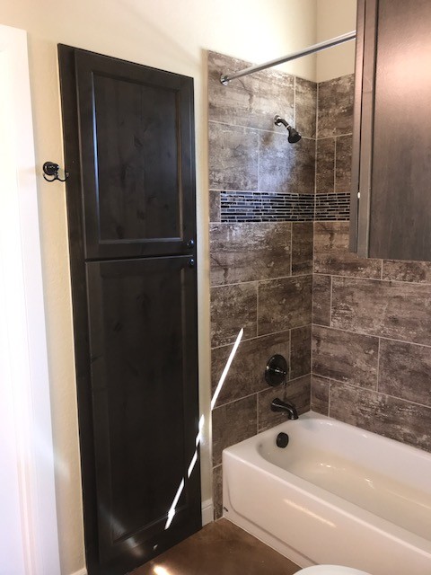 Inspiration for a rustic home design remodel in Austin