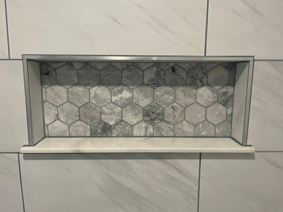 Large walk-in shower