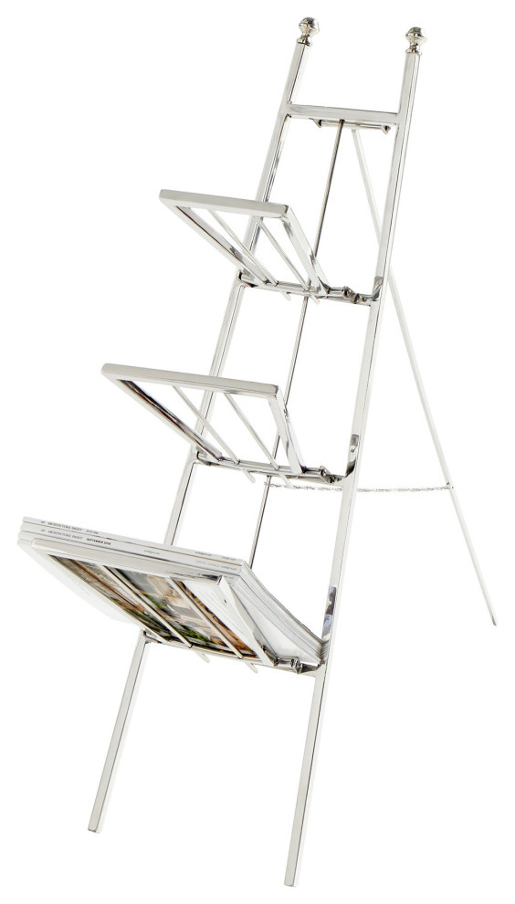 Easel Magazine Rack Contemporary Magazine Racks by Hudson Home
