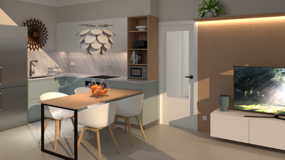 Cocina abierta al salón