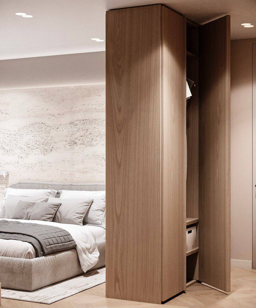 Минималистичная квартира в стиле джапанди, 100 м2