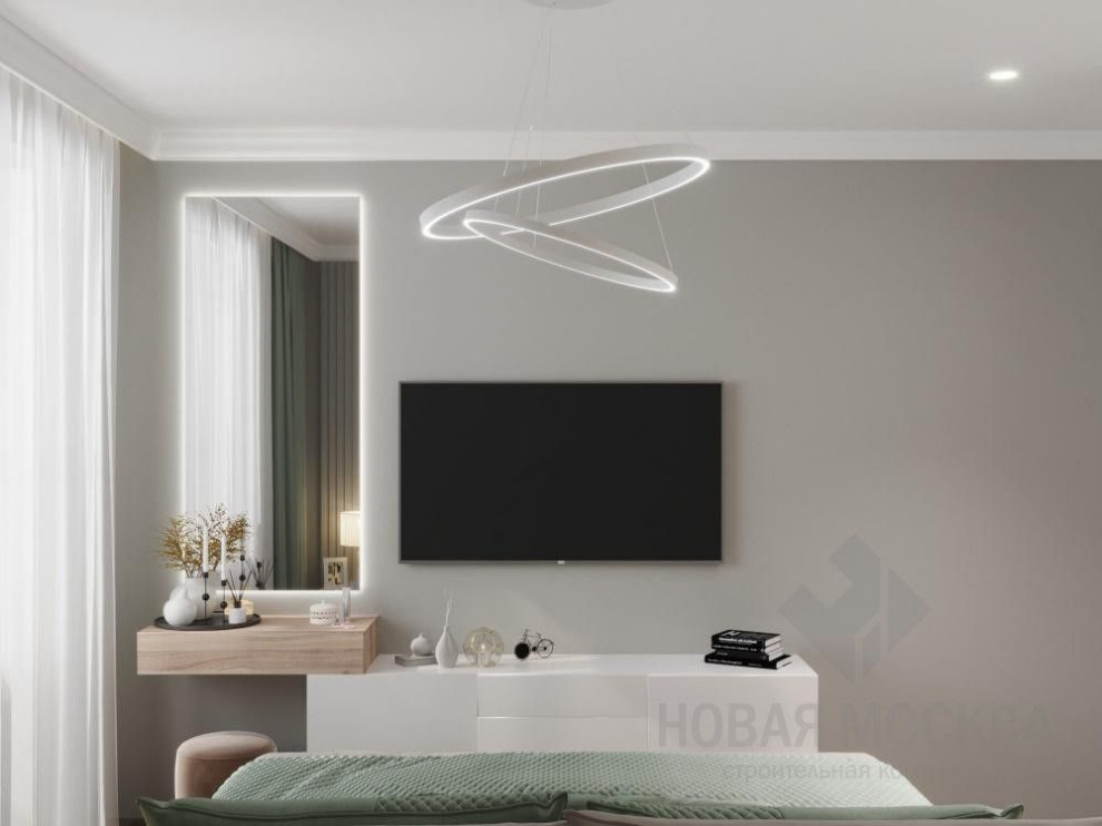 Дизайн-проект трехкомнатной квартиры площадью 87 кв.м в ЖК «Лучи»