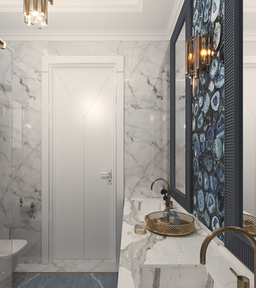 Дизайн интерьера "Гостевой санузел в ЖК "Барин Хаус"