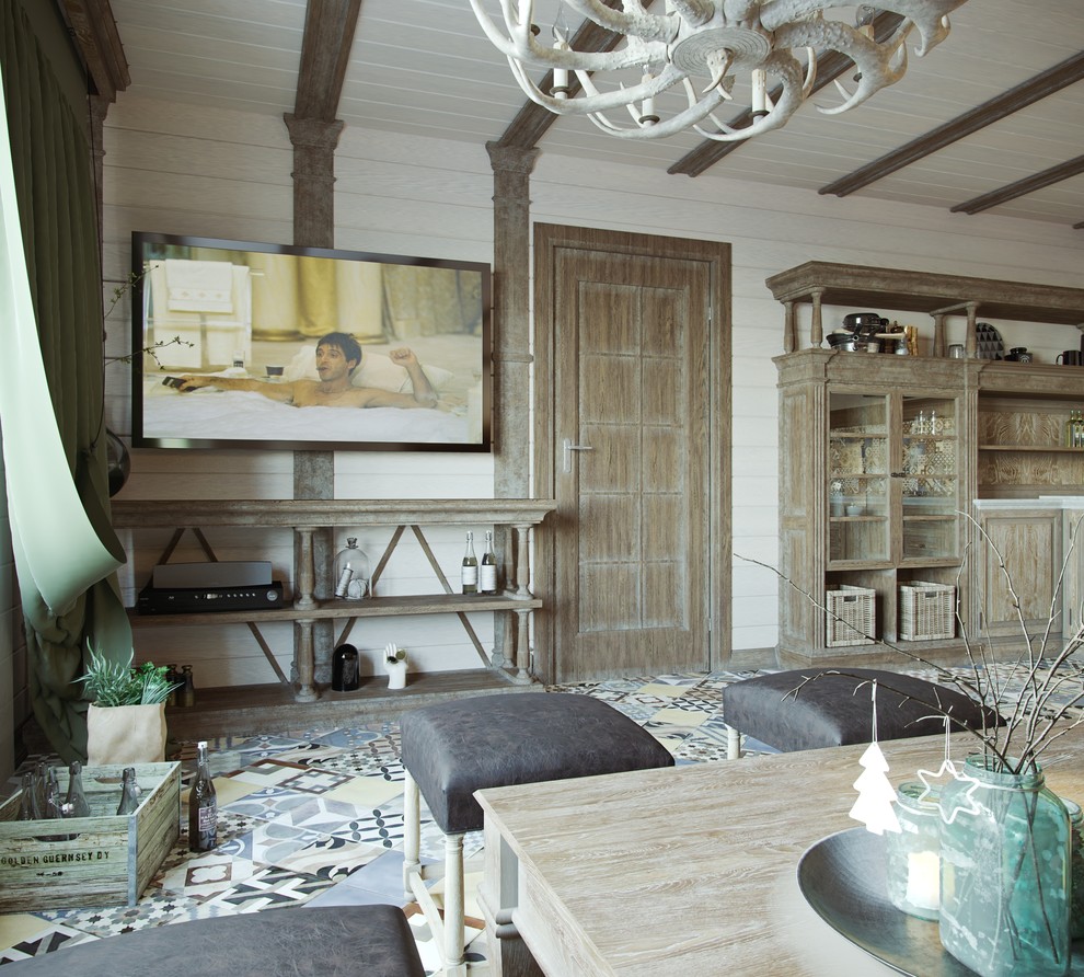 Проект комнаты отдыха в бане с мангальной