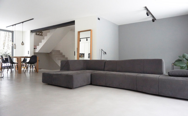 Kernsanierung Haus M&uuml;nchen modern-living-room