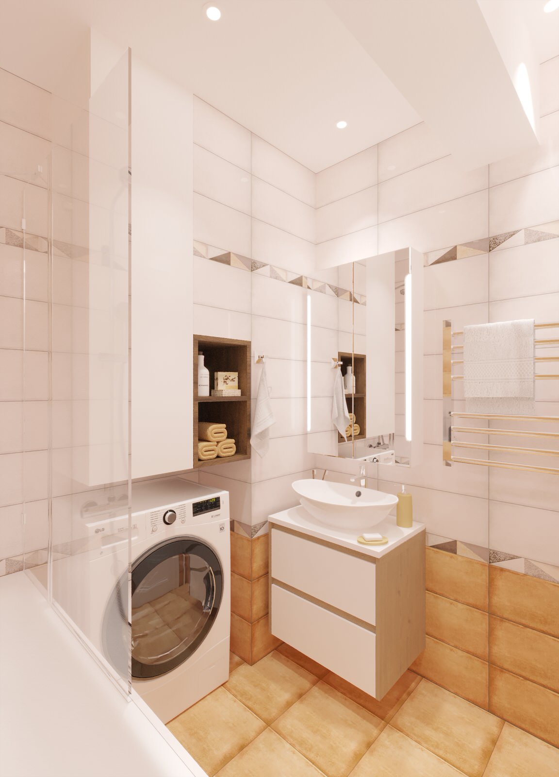 Дизайн проект двухкомнатной квартиры 67,3 кв.м.(старый фонд)