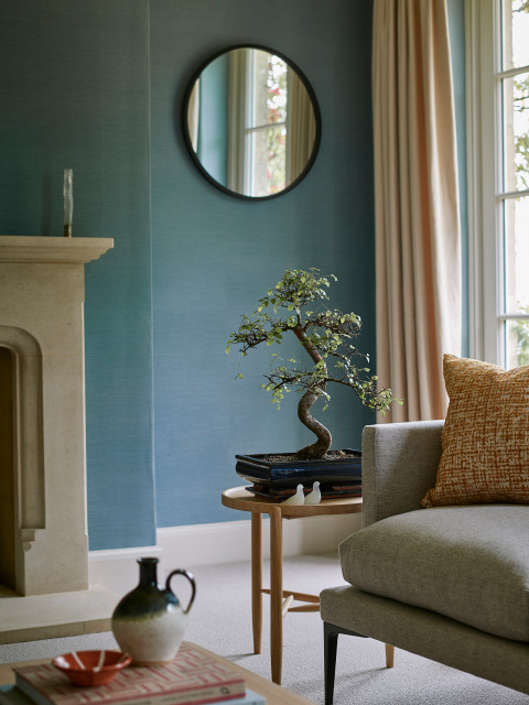 Contemporary Bath Home nyklassisk-vardagsrum