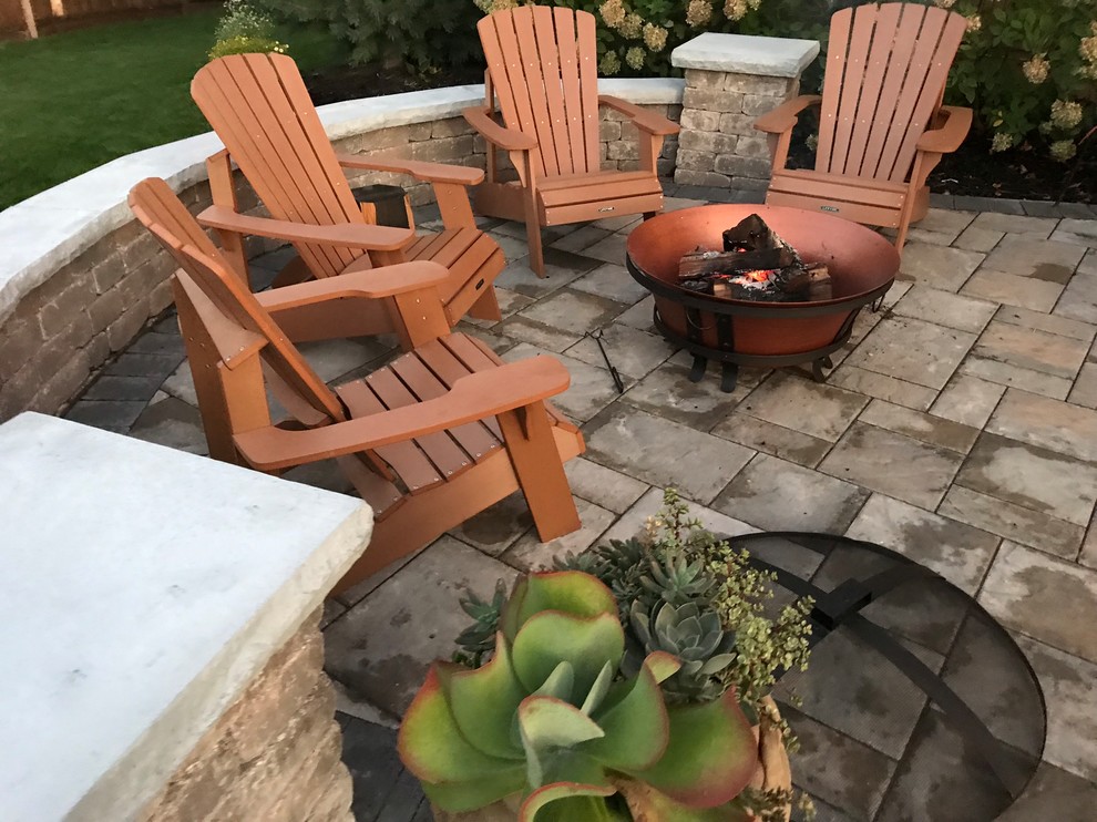 Kansas Paver Patio with Pergola and detachable Fire Pit! Patio