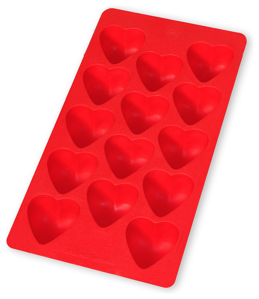 Red L/éku/é Heart Cake Portion