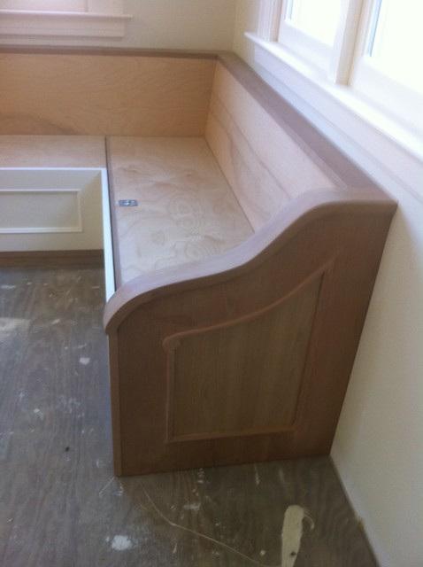 Church Pew banquette Transitional San Francisco by Steve