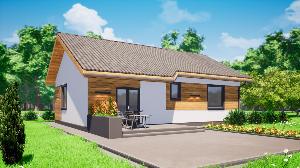 Одноэтажный дом 75м3 П-0001