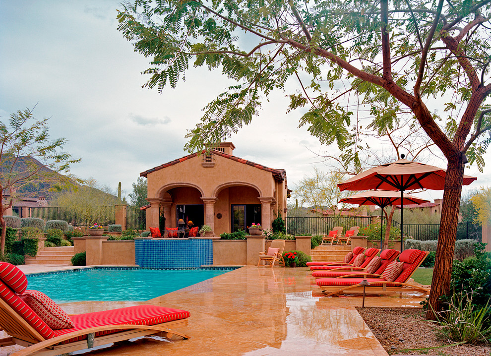 Example of a tuscan pool design in Phoenix
