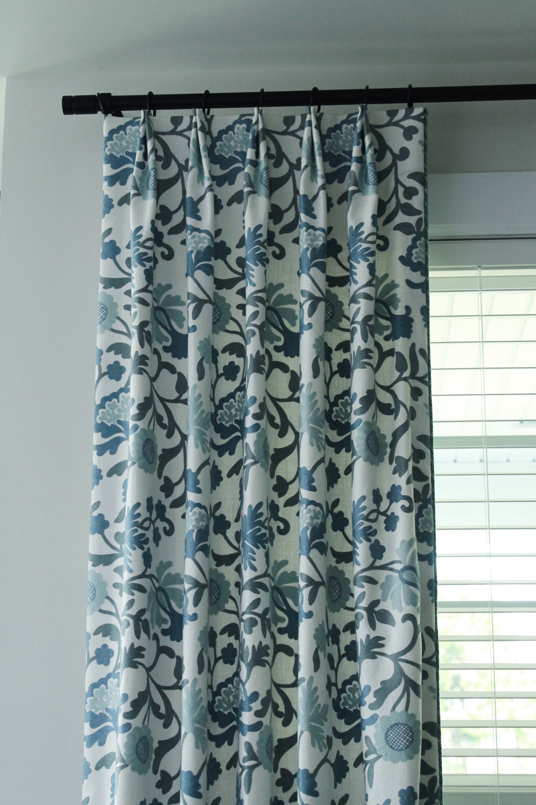 Inverted Pleat style drapery.