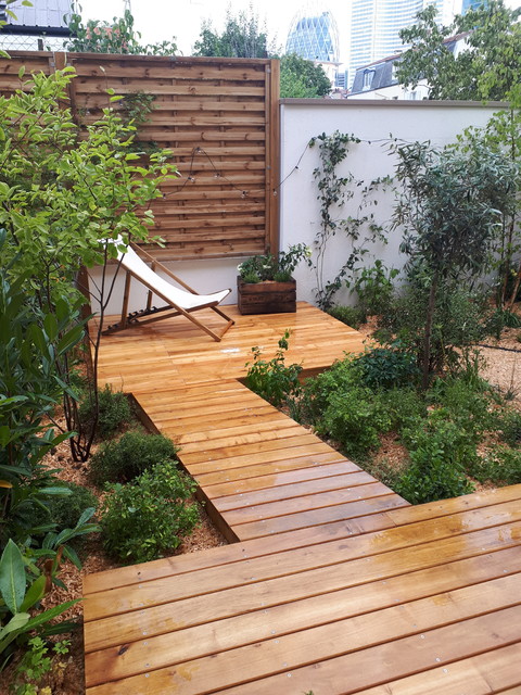 Agencement du jardin contemporary-deck