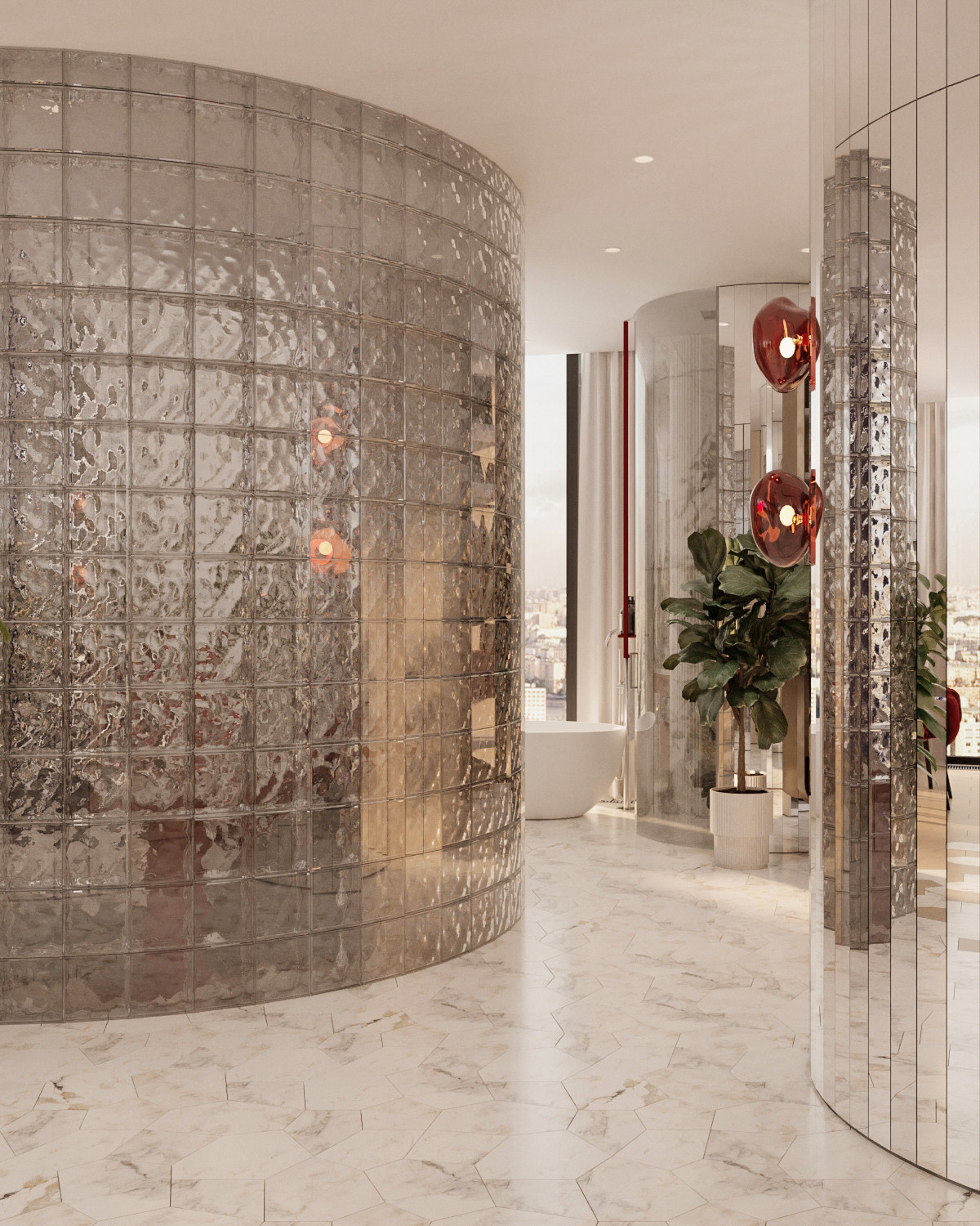 Квартира в стиле фотостудии без единой стены