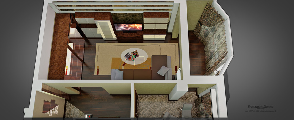 дизайн интерьера квартиры  (для гостей)