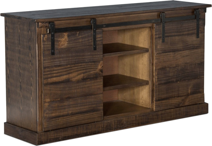 Barn Door 65 Rustic Tv Console
