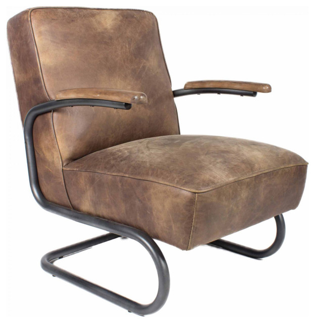 Perth Club Chair Industrial Armchairs And Accent Chairs by