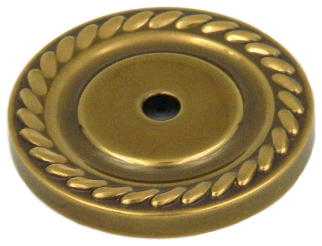 Sherwood Antique Brass Annapolis Solid Brass Knob Backplate ...